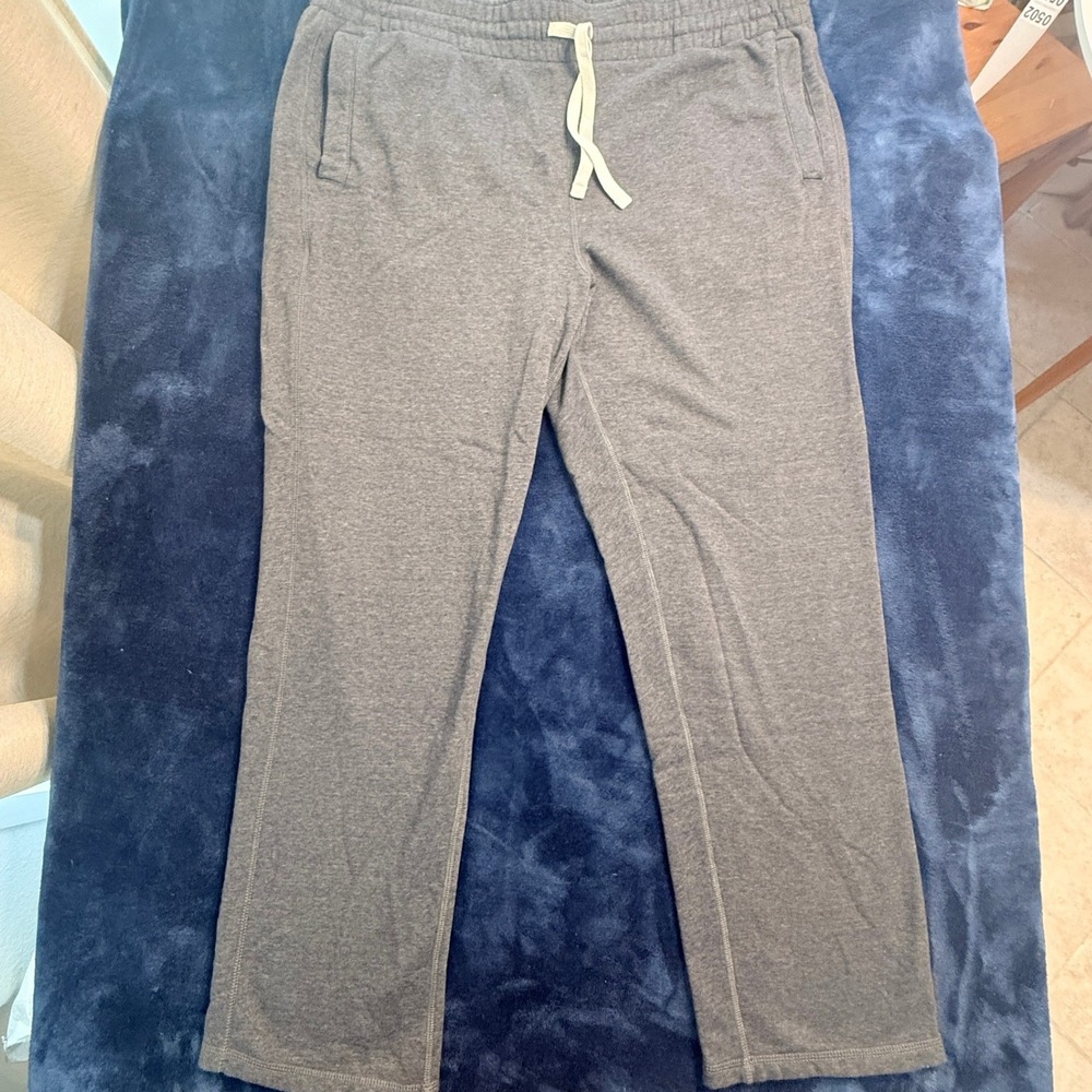 Women XL Sweatpants Gray Straight Leg Lounge GYM YOGA PAJAMAS EVERYDAY BASIC